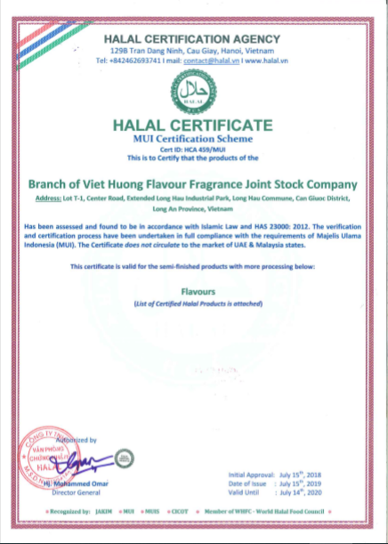 chứng nhận halal