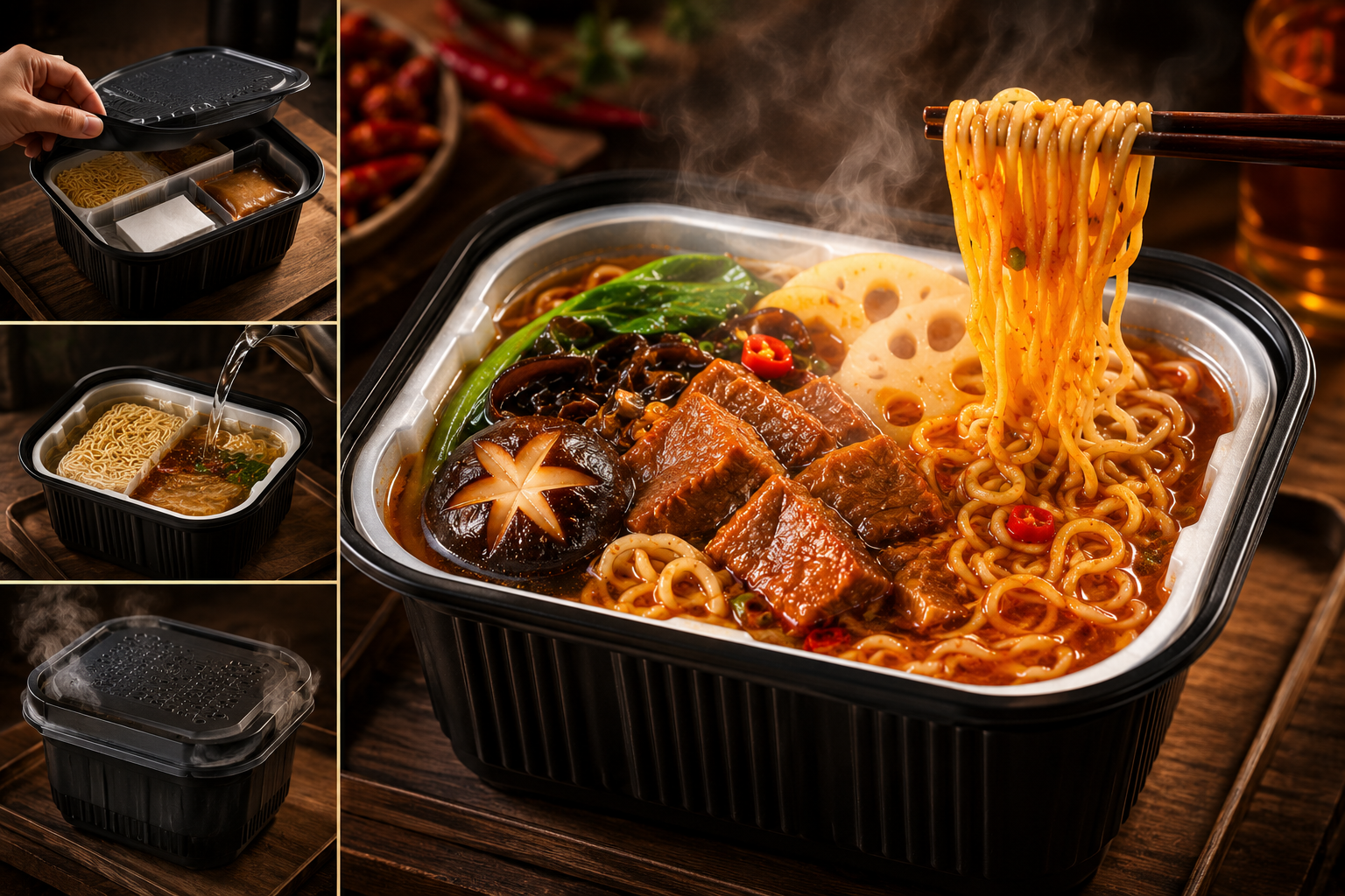 Mì tự sôi - Một trong những sản phẩm tiện lợi được giới trẻ ưa chuộng